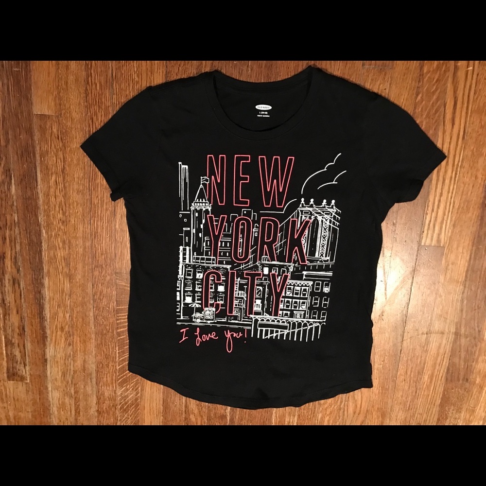 Y-shirt black old navy 10-12